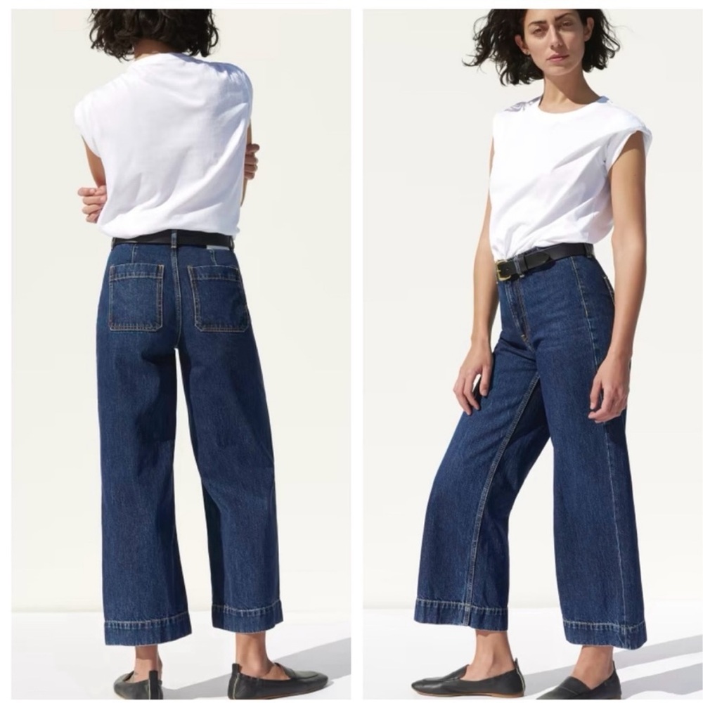Everlane Wide Leg Crop Jeans Size 32